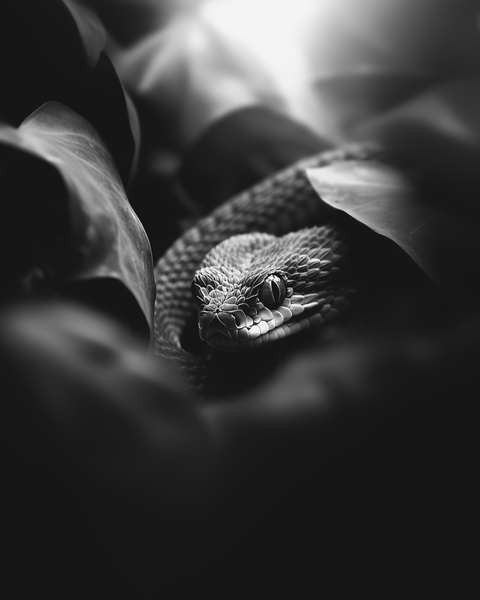 Snakes of India | Mobile Wallpapers | Black & White