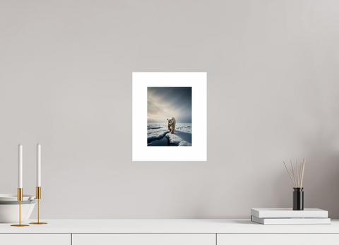 15 x 20 cm, Fine Art Print — Unframed "The Ice Wanderer" – Solitary Polar Bear Fine Art Print