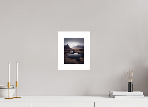 15 x 20 cm, Fine Art Print — Unframed Desert Mirror – Wadi Rum Rock Pool Fine Art Print