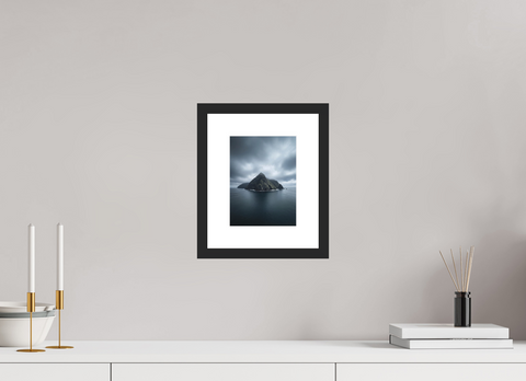 15 x 20 cm, Fine Art Print — Framed "Volcanic Sentinel" – Isolated Sea Stack Fine Art Print