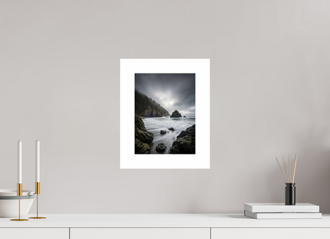 21 x 28 cm, Fine Art Print — Unframed Secret Meridian – Coastal Sea Stack Fine Art Print