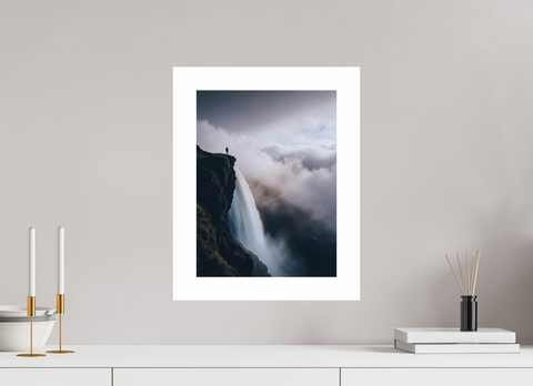 30 x 40 cm, Fine Art Print — Unframed "Edge of the Abyss" – Highland Waterfall Fine Art Print