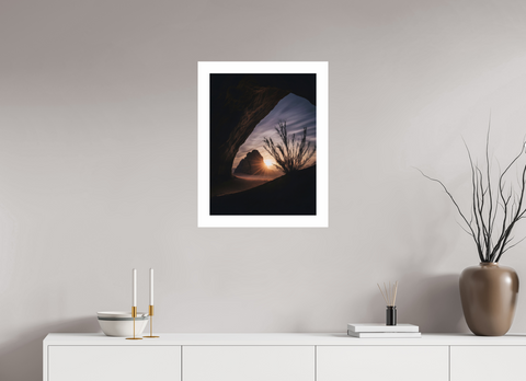 45 x 60 cm, Fine Art Print — Unframed Portal of Light – Natural Rock Arch Fine Art Print