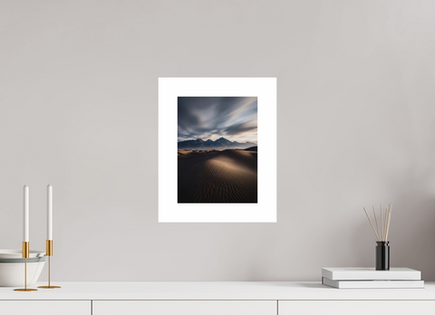 21 x 28 cm, Fine Art Print — Unframed "Twilight Ripples" – Sand Dune Landscape Fine Art Print
