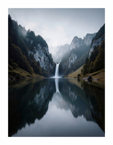 Main image "Eternal Mirror" – Symmetrical Alpine Lake Fine Art Print