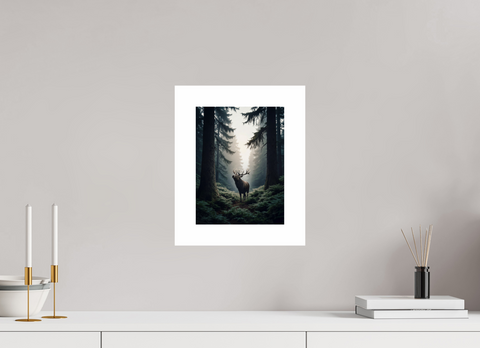 21 x 28 cm, Fine Art Print — Unframed Monarch of the Mist – Roosevelt Elk Wildlife Fine Art Print