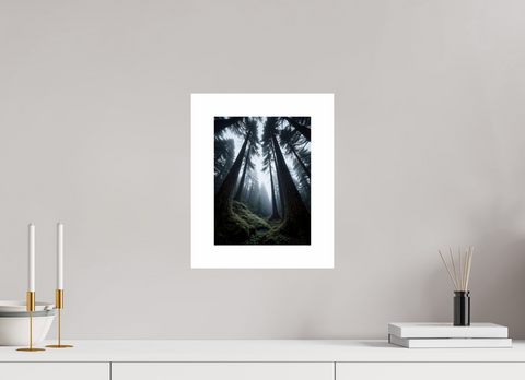 21 x 28 cm, Fine Art Print — Unframed Ancient Pillars – Old Growth Forest Fine Art Print