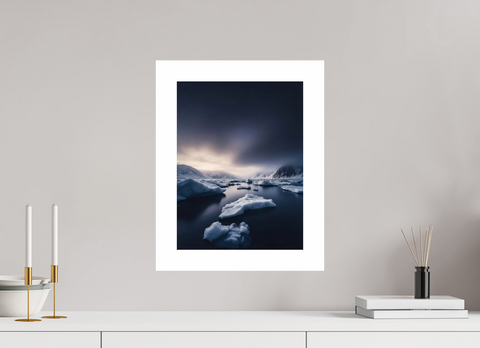 30 x 40 cm, Fine Art Print — Unframed "Drifting Silence" – Serene Fjord Landscape Fine Art Print