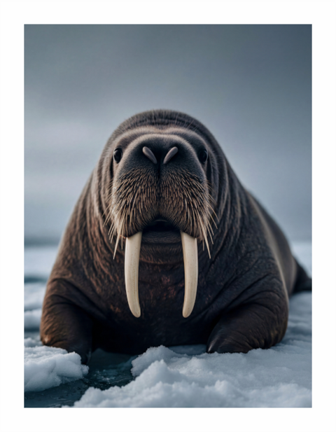 Main image "The Ivory Watcher" – Atlantic Walrus Fine Art Print