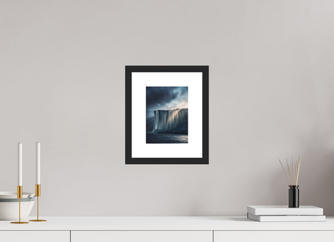 15 x 20 cm, Fine Art Print — Framed Ice Wall – Tabular Iceberg Cliff Fine Art Print