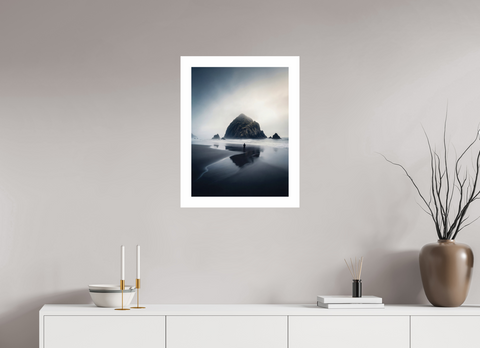 45 x 60 cm, Fine Art Print — Unframed Sentinel of the Mist – Pacific Sea Stack Fine Art Print