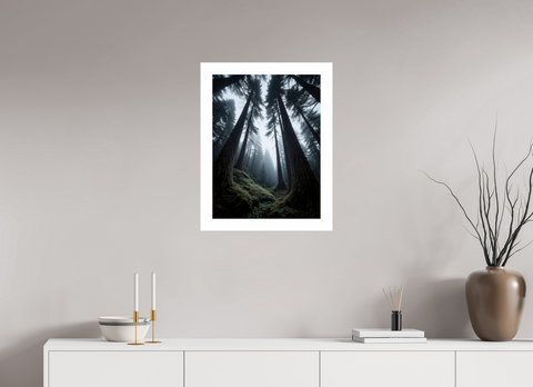 45 x 60 cm, Fine Art Print — Unframed Ancient Pillars – Old Growth Forest Fine Art Print