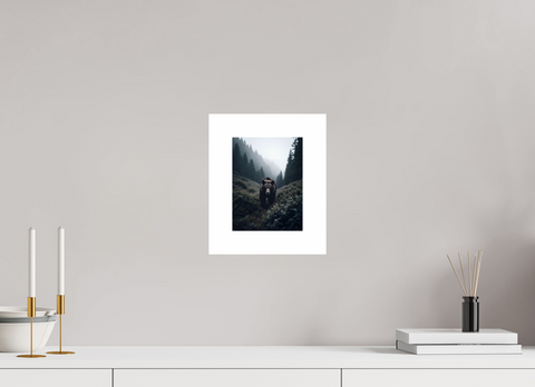 15 x 20 cm, Fine Art Print — Unframed Ghost of the Cascades – Black Bear Wildlife Fine Art Print
