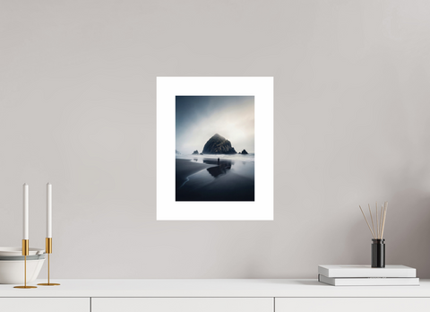 21 x 28 cm, Fine Art Print — Unframed Sentinel of the Mist – Pacific Sea Stack Fine Art Print