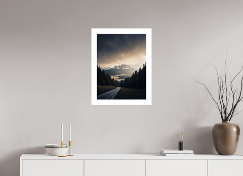 45 x 60 cm, Fine Art Print — Unframed "Alpine Passage" – Cinematic Mountain Landscape Fine Art Print