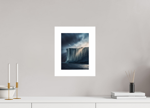 21 x 28 cm, Fine Art Print — Unframed Ice Wall – Tabular Iceberg Cliff Fine Art Print