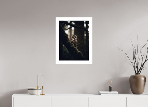 45 x 60 cm, Fine Art Print — Unframed Silent Watcher – Great Grey Owl Wildlife Fine Art Print