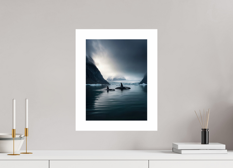30 x 40 cm, Fine Art Print — Unframed Orca Passage – Killer Whale Wildlife Fine Art Print