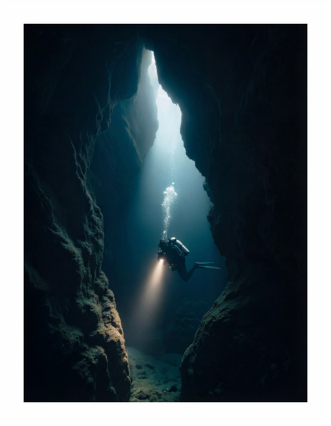 Main image "Volcanic Cathedral" – Underwater Madeira Fine Art Print