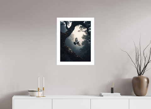 45 x 60 cm, Fine Art Print — Unframed "Relic in Flight" – Laurel Pigeon Wildlife Fine Art Print
