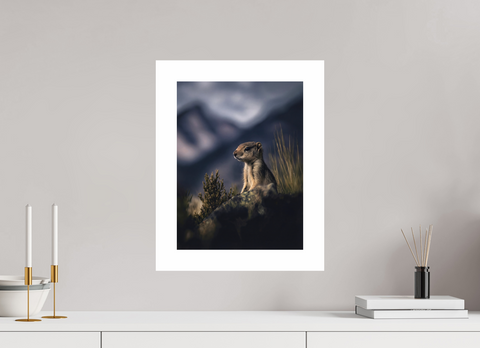 30 x 40 cm, Fine Art Print — Unframed "Desert Sentinel" – Ground Squirrel Wildlife Fine Art Print