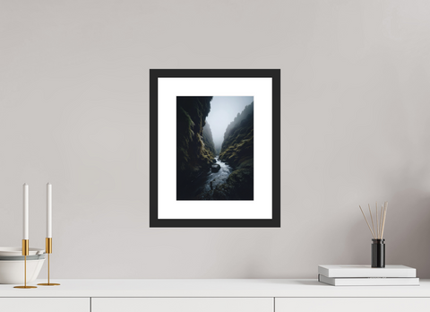 21 x 28 cm, Fine Art Print — Framed "Emerald Vein" – Levada Ravine Fine Art Print