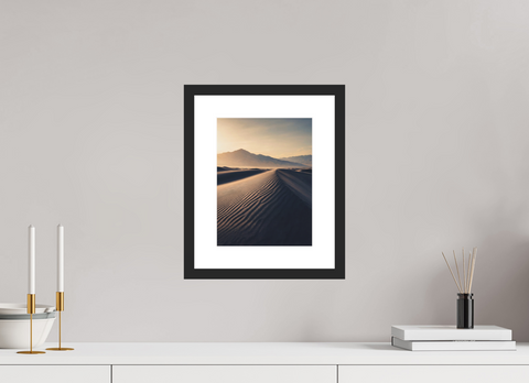 21 x 28 cm, Fine Art Print — Framed "Sand Sculpture" – Abstract Dune Crest Fine Art Print