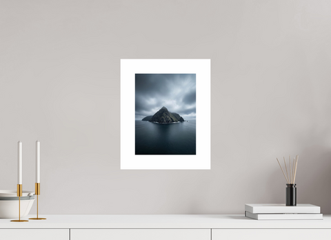 21 x 28 cm, Fine Art Print — Unframed "Volcanic Sentinel" – Isolated Sea Stack Fine Art Print