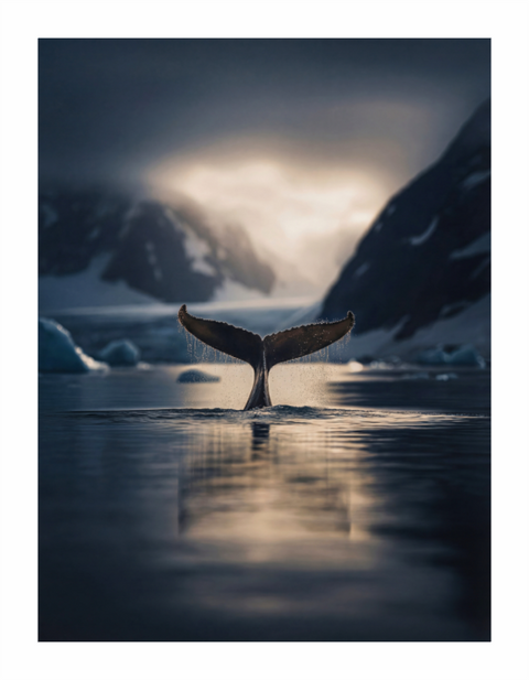 Main image The Sounding – Humpback Whale Fluke Fine Art Print