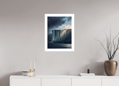45 x 60 cm, Fine Art Print — Unframed Ice Wall – Tabular Iceberg Cliff Fine Art Print