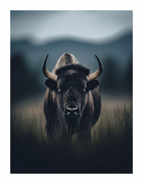 Main image "Plains Monarch"– American Bison Wildlife Fine Art Print
