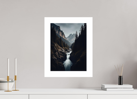 30 x 40 cm, Fine Art Print — Unframed "Silken Gorge" – Long Exposure Mountain Landscape Fine Art Print