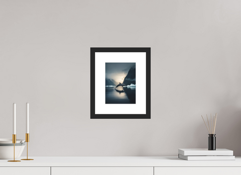 15 x 20 cm, Fine Art Print — Framed Hourglass Flight – Antarctic Dolphin Wildlife Fine Art Print