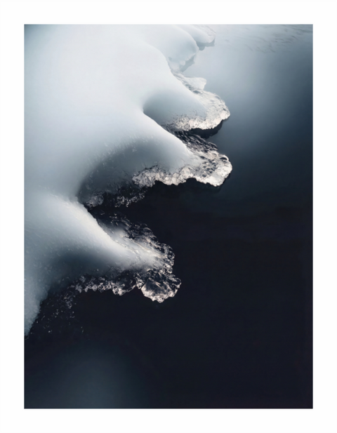 Main image Ice Edge Abstract – Aerial Polar Landscape Fine Art Print