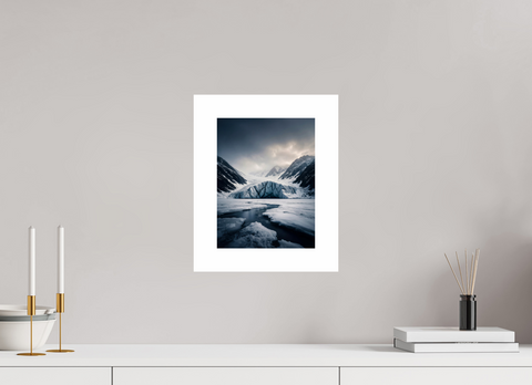 21 x 28 cm, Fine Art Print — Unframed "Glacial Veins" – Crevassed Terminus Fine Art Print