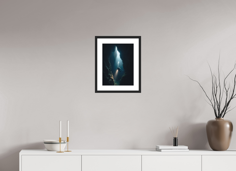30 x 40 cm, Fine Art Print — Framed "Volcanic Cathedral" – Underwater Madeira Fine Art Print