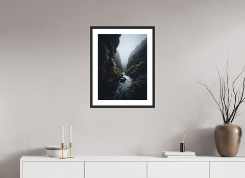 45 x 60 cm, Fine Art Print — Framed "Emerald Vein" – Levada Ravine Fine Art Print