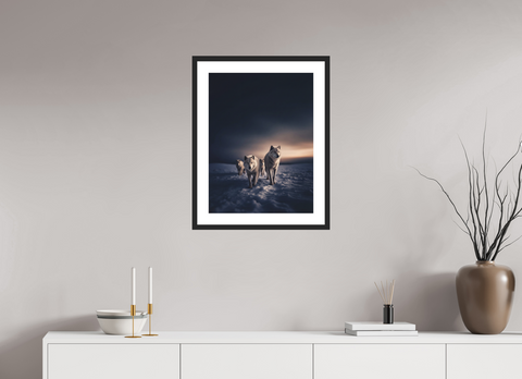 45 x 60 cm, Fine Art Print — Framed efasf