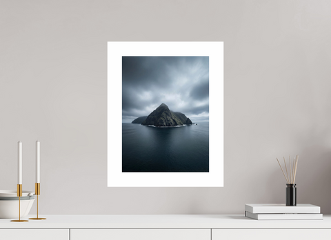 30 x 40 cm, Fine Art Print — Unframed "Volcanic Sentinel" – Isolated Sea Stack Fine Art Print