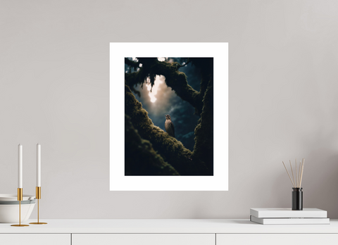 30 x 40 cm, Fine Art Print — Unframed Song of the Rainforest – Swainson's Thrush Wildlife Fine Art Print