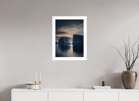 45 x 60 cm, Fine Art Print — Unframed Frozen Fortresses – Tabular Iceberg Landscape Fine Art Print