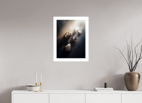 45 x 60 cm, Fine Art Print — Unframed Jewels of the Drift – Aerial Ice Abstract Fine Art Print