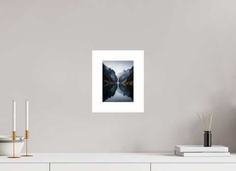 15 x 20 cm, Fine Art Print — Unframed "Eternal Mirror" – Symmetrical Alpine Lake Fine Art Print