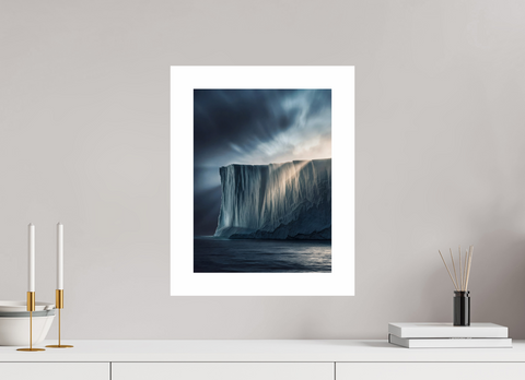 30 x 40 cm, Fine Art Print — Unframed Ice Wall – Tabular Iceberg Cliff Fine Art Print