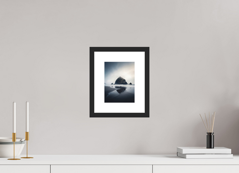 15 x 20 cm, Fine Art Print — Framed Sentinel of the Mist – Pacific Sea Stack Fine Art Print