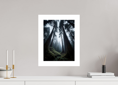 30 x 40 cm, Fine Art Print — Unframed Ancient Pillars – Old Growth Forest Fine Art Print