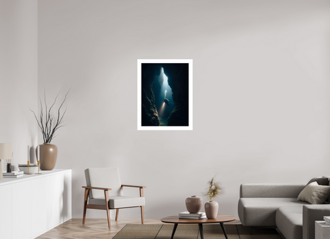 60 x 80 cm, Fine Art Print — Unframed "Volcanic Cathedral" – Underwater Madeira Fine Art Print