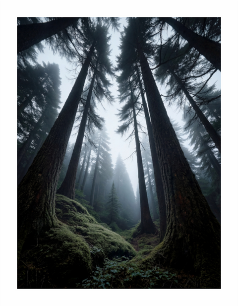 Main image Ancient Pillars – Old Growth Forest Fine Art Print
