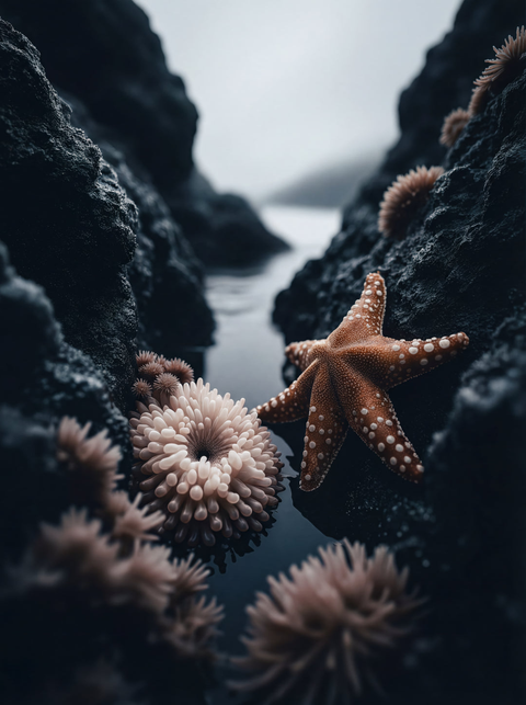 Intertidal Jewel – Macro Tidepool Fine Art Print - chaipeau