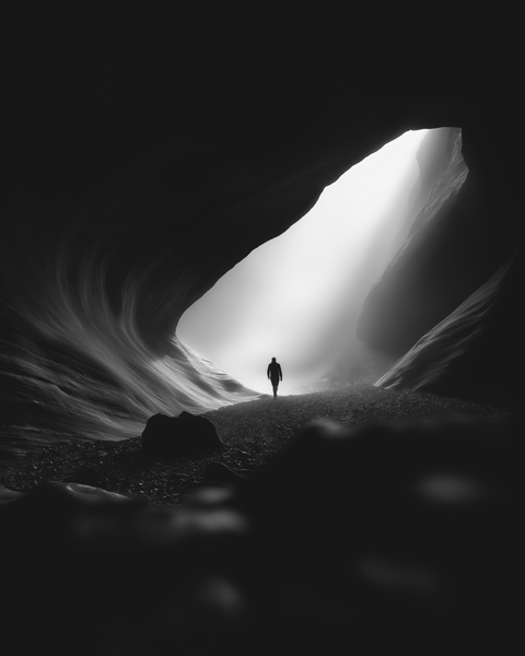 Explorer | Framed Poster | Premium Wooden Frame | Black & White - chaipeau